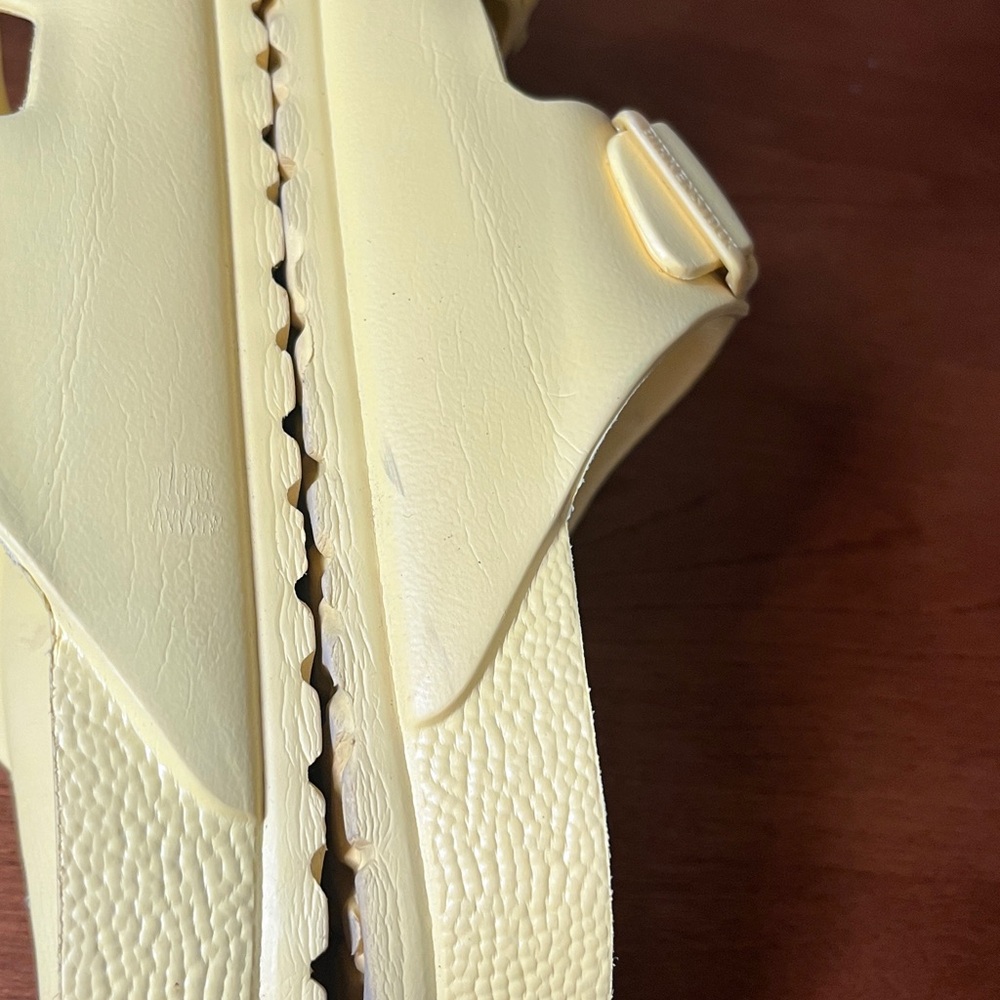 Birkenstock EVA  Yellow Arizona Double Buckle Sandals Size 42 or 11 11.5 - Picture 10 of 11